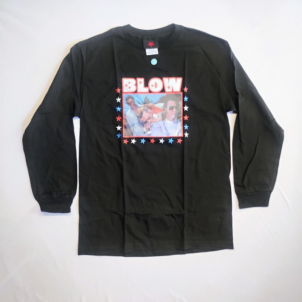 Serial Killer Tshirt Long Sleeve Graphic Tee Black Mens SZ M Vintage Y2K 90s NOS